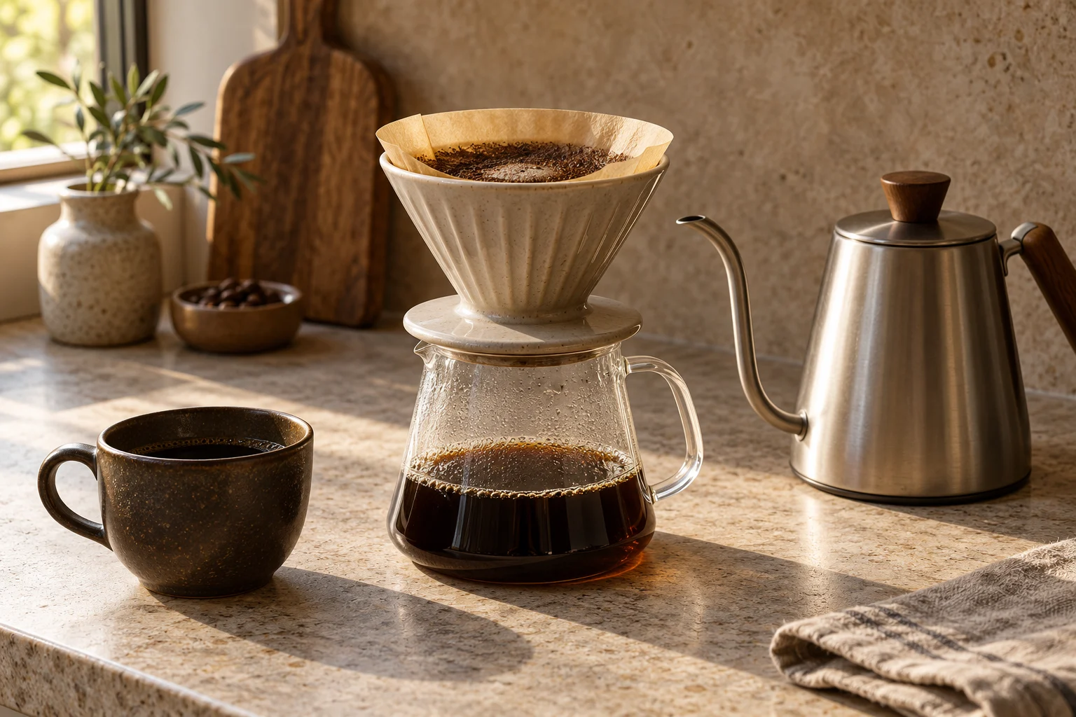 Start with the brewer.